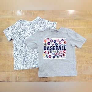 2 toddler boys Tommy Bahama genuine sports baseball MLB teams tee shirt tops